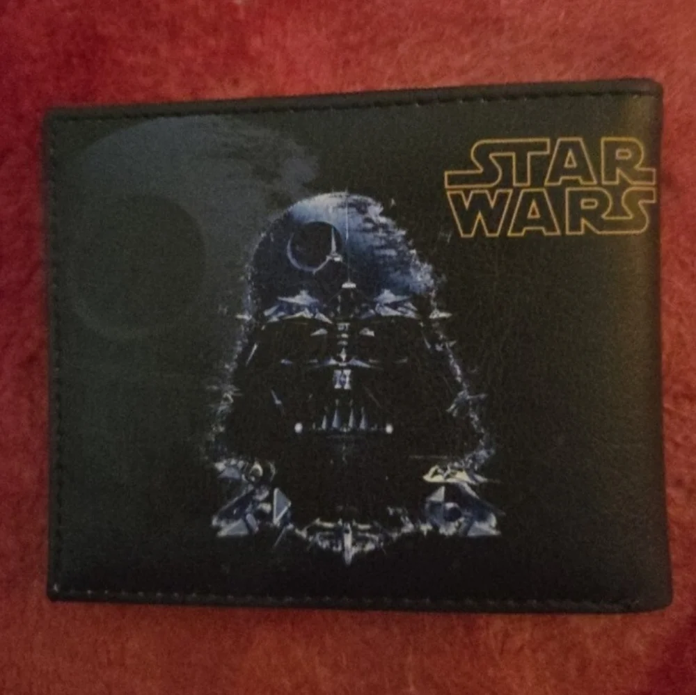New star wars Darth Vader dark side anime manga leather wallet